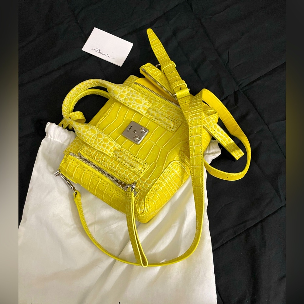 3.1 Philip Lim Pashli Mini Embossed Leather Satchel